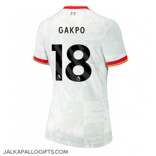 Liverpool Cody Gakpo #18 Kolmaspaita Naiset 2024-25 Lyhythihainen